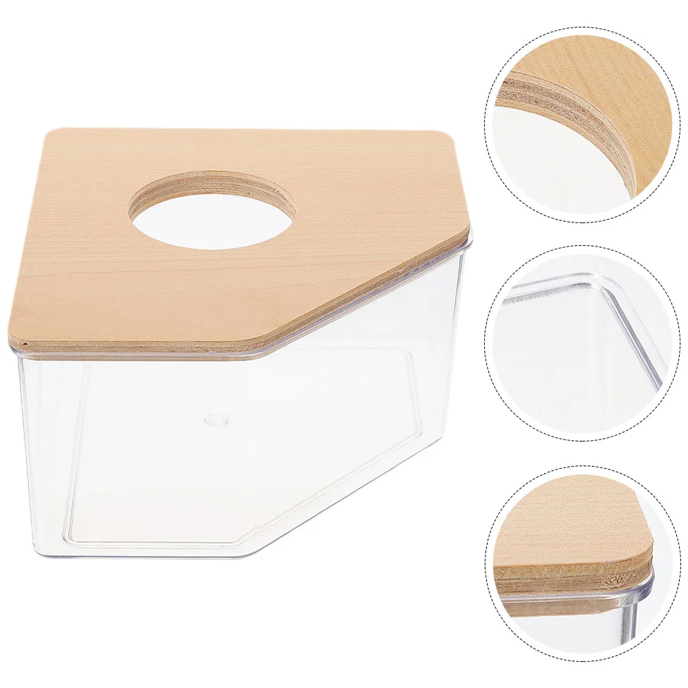 

Hamster Sand Tub Bath Basins Case Guinea Box Clear Toilet Container Acrylic Bathtub