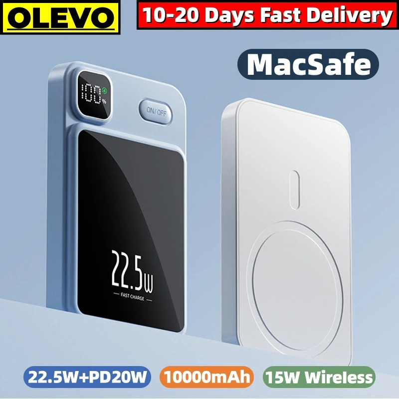 

Magnetic Power Bank For Apple iPhone Samsung Xiaomi Portable Wireless Charger Macsafe Powerbank External Auxiliary Battery Pack