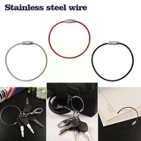 1pcs outdoor steel wire chain cable rope holder rings hiking outdoor chain ring cable chains l9s3