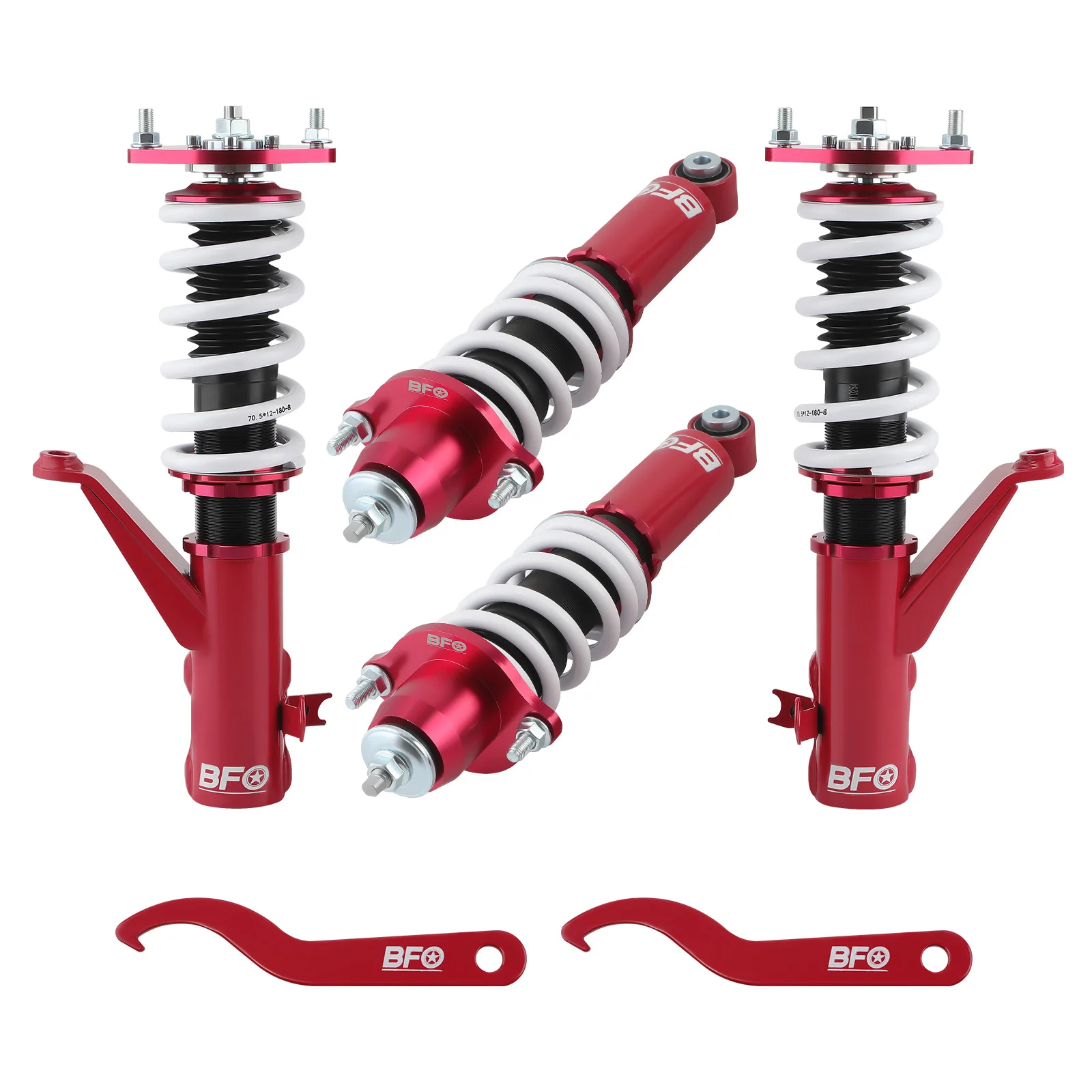 

BFO Coilovers Kit for Acura RSX 02-06 DC5 Type-S Coupe Adjustable Height Shock Coilovers Suspension Shock Absorbers Coil Springs
