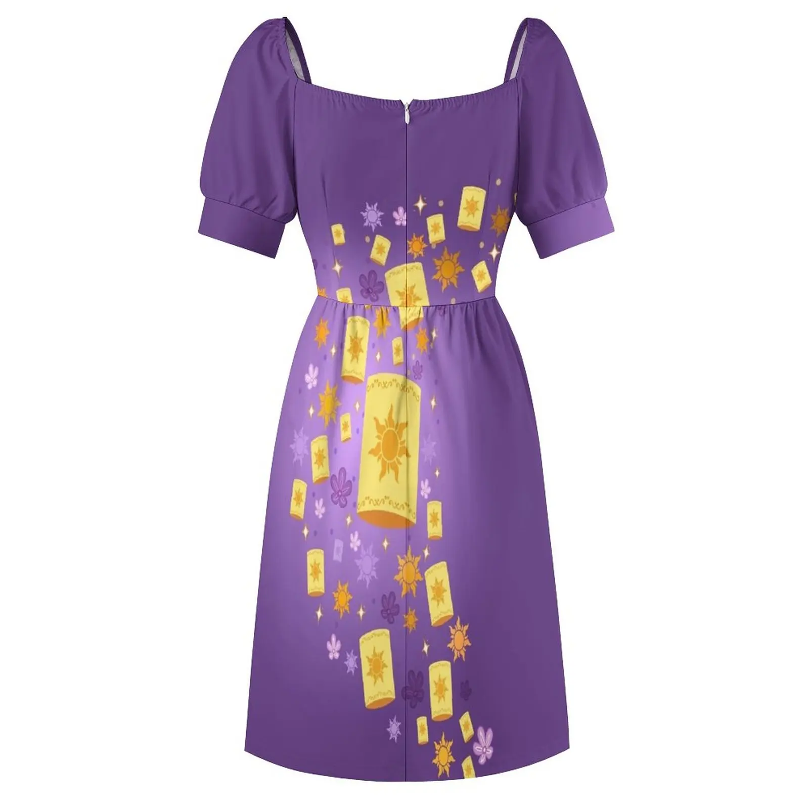 Женское летнее платье без рукавов со спутанными фонариками