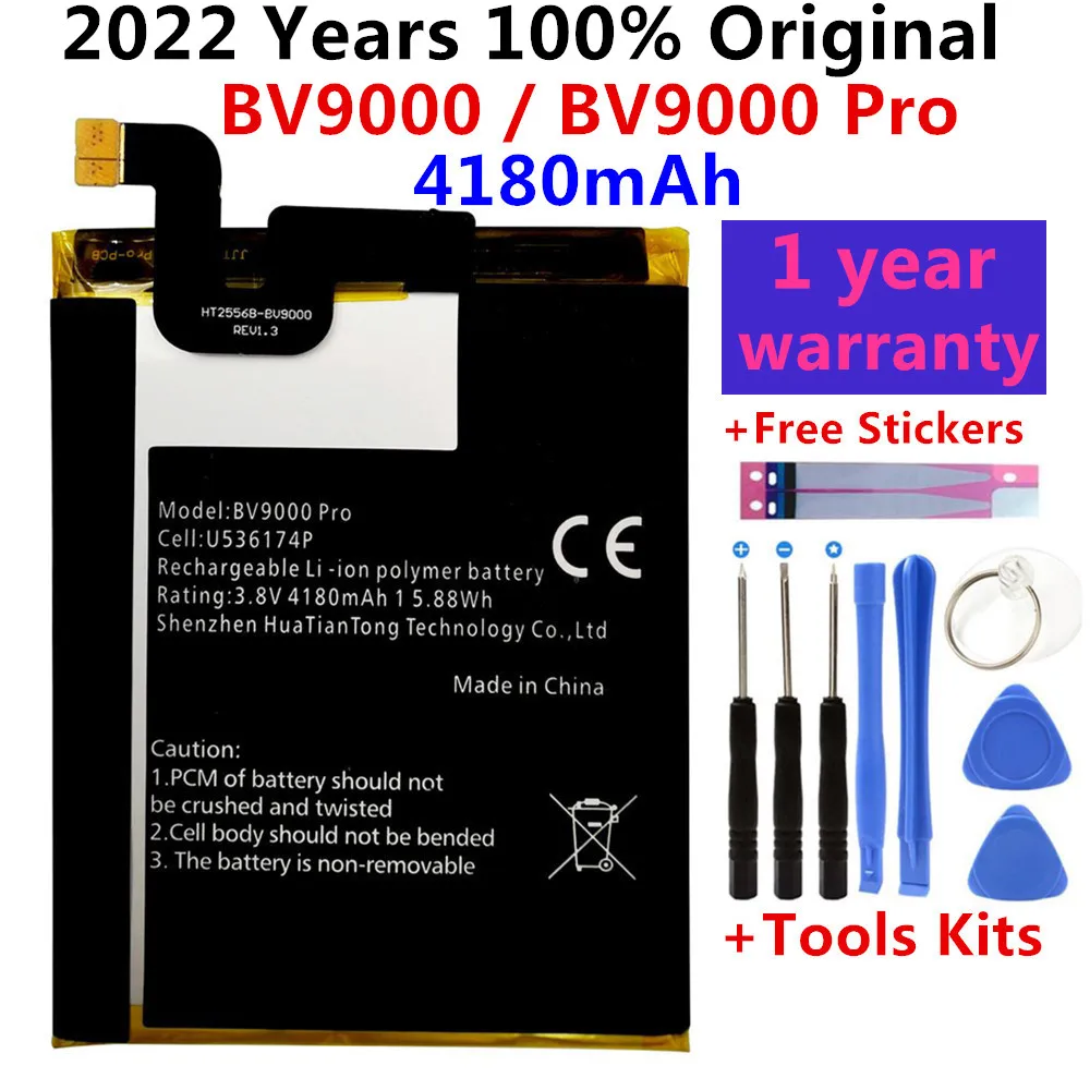 100 original for blackview a7 a8 a60 r6 e7 e7s a8 max a20 bv4000 bv5000 bv6000 bv6000s bv7000 bv8000 bv9000 pro phone battery free global shipping