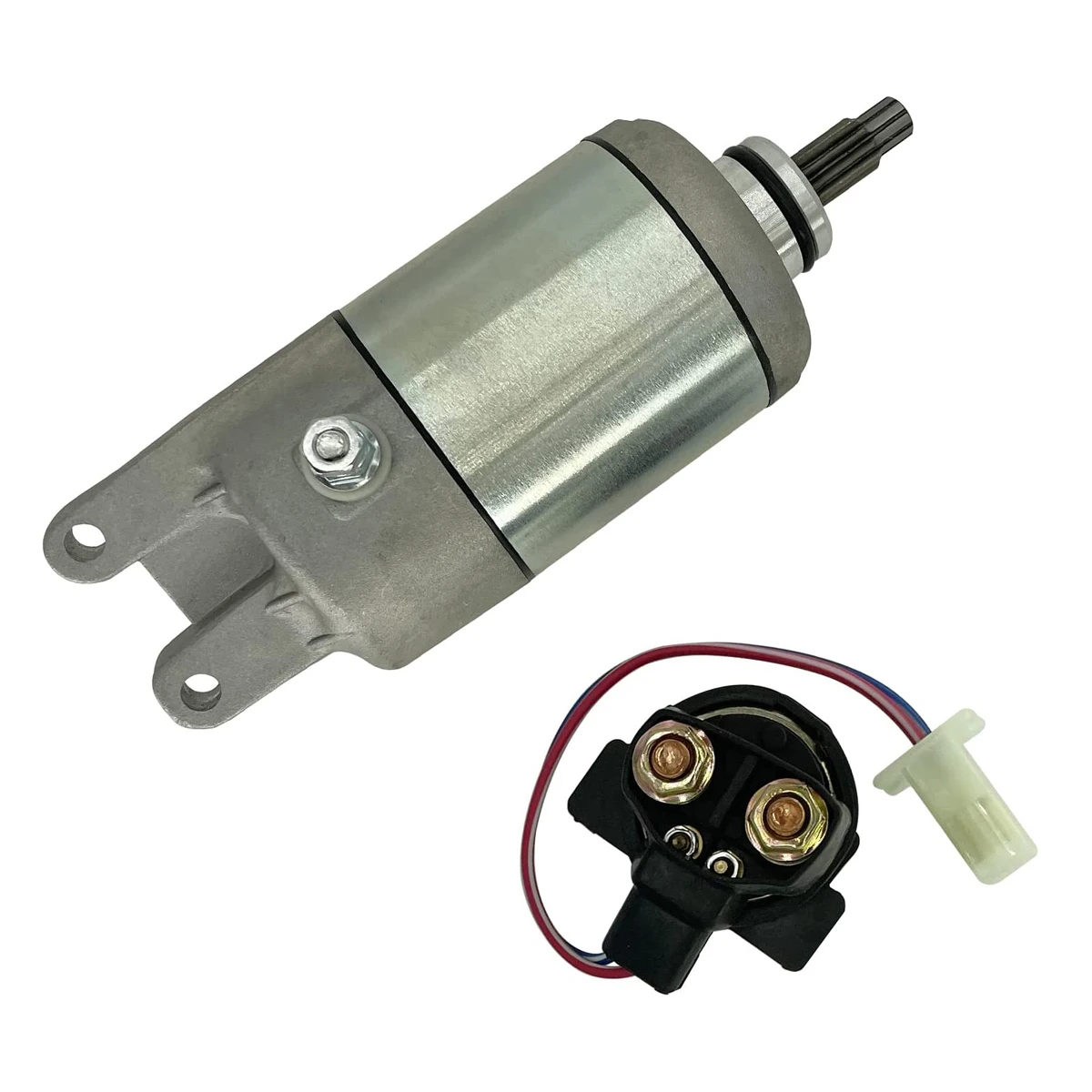 18337 Starter Motor & Solenoid Relay Replacement for Honda TRX300 FourTrax 2X4 1988-2000 31200-HA0-774