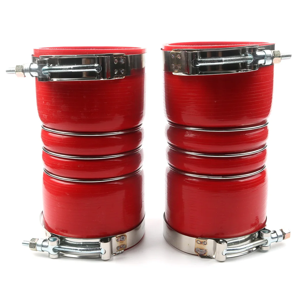 

2x Charge Air Cooler Hump Hose W/ Clamps 4"x 8" Freightliner Peterbilt Kenworth