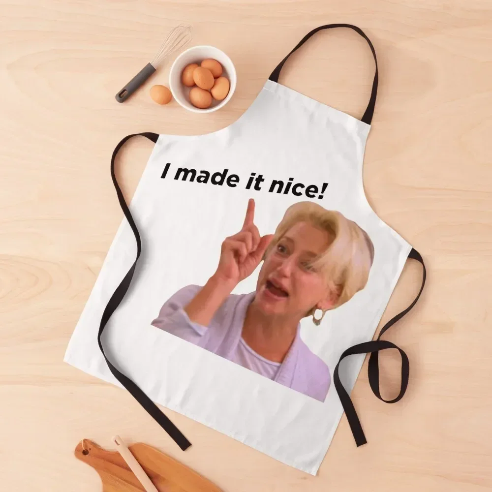 Я сделал это приятно! Фартук Dorinda Medley рождественский подарок чистящие средства