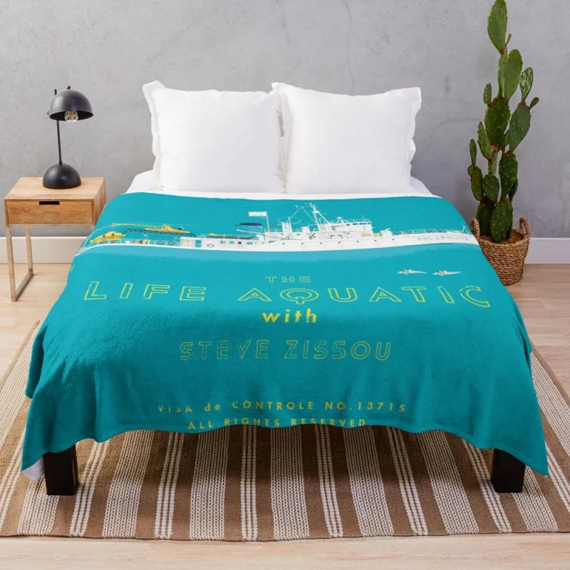 

The Life Aquatic with Steve Zissou Throw Blanket Brand Blankets Fur Blanket