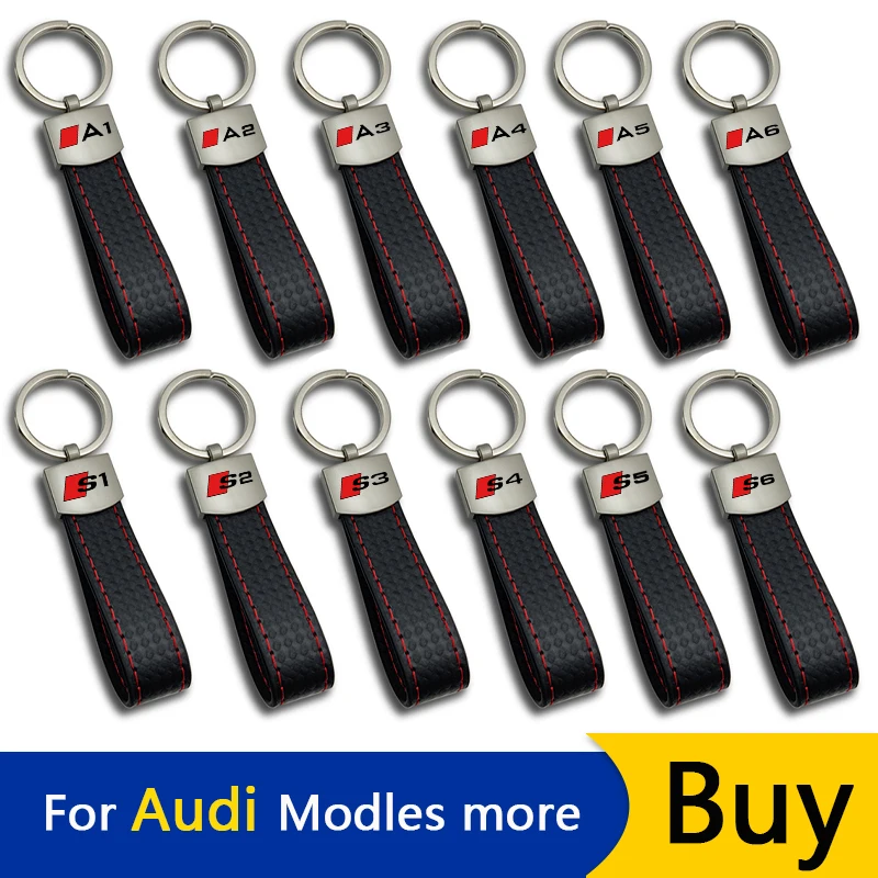 Кожаный Автомобильный Брелок JKHNN для Audi A1 A2 A3 A4 A5 A6 A7 A8 Q2 Q3 Q4 Q5 Q7 Q8 TT Sport S1 S2 S3 S4 S5 S6 S7 S8 |