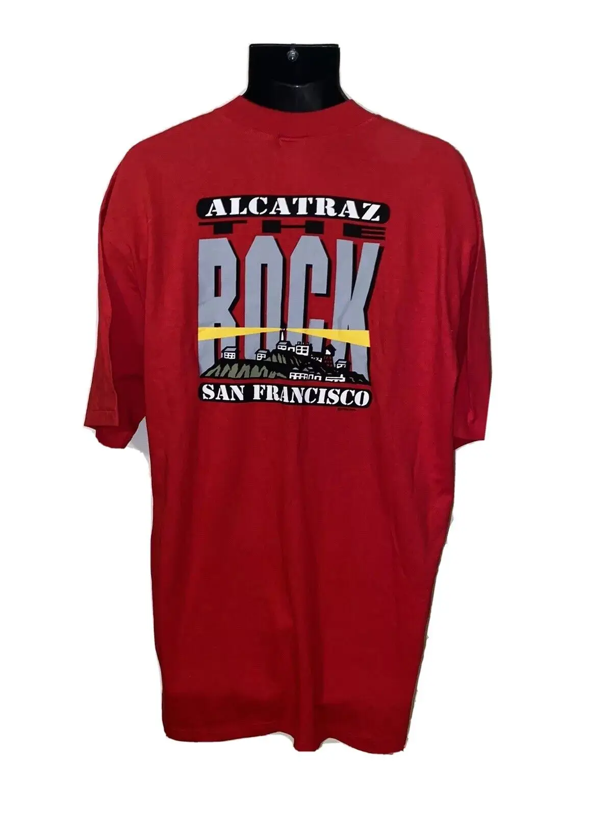 Футболка мужская NWT VTG 90s Alcatraz с тюремный остров размер XL рок Сан-Франциско промо