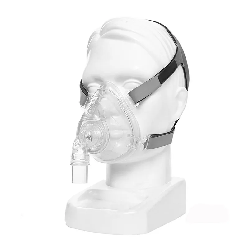 CPAP маска для Auto BPAP Подушка носовая на все лицо из силикона Размер S/M/L с головным