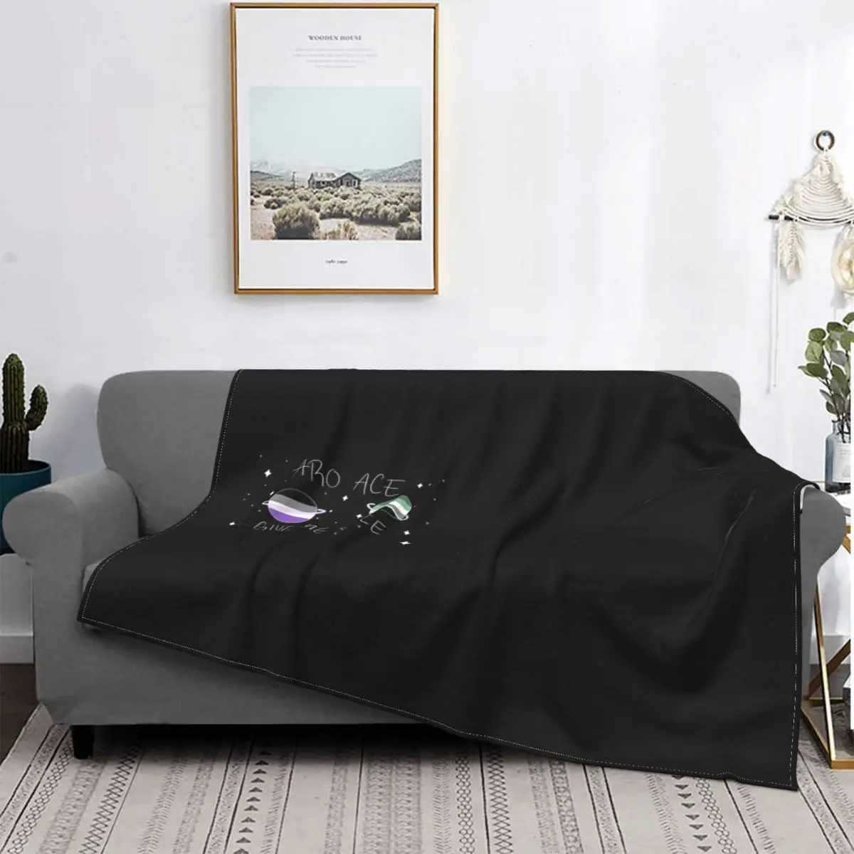 

Aroace-Manta de algodón con estampado a cuadros, colcha para cama, sofá y cama, 150 de forro polar