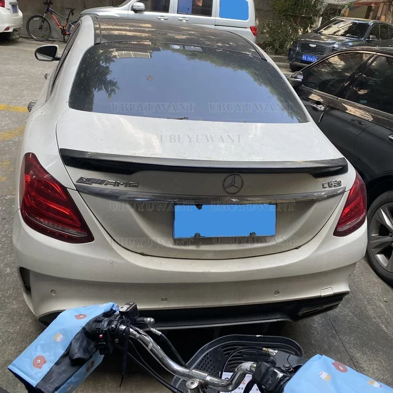 Спойлер для Mercedes W205 C180 C200 C250 C300 C350 C400 C450 C220 4 двери 2015 2016 Carlson Style ABS задний спойлер