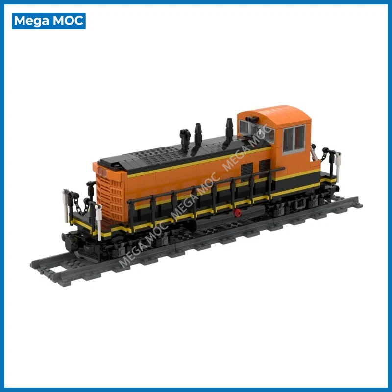 Локомотив BNSF EMD SW1500 для маневровых площадок, строительные блоки, железнодорожная диорама, MOC, игрушка-модель для самостоятельной сборки. (art.: 3920dcdb23bee) - 3920dcdb23bee