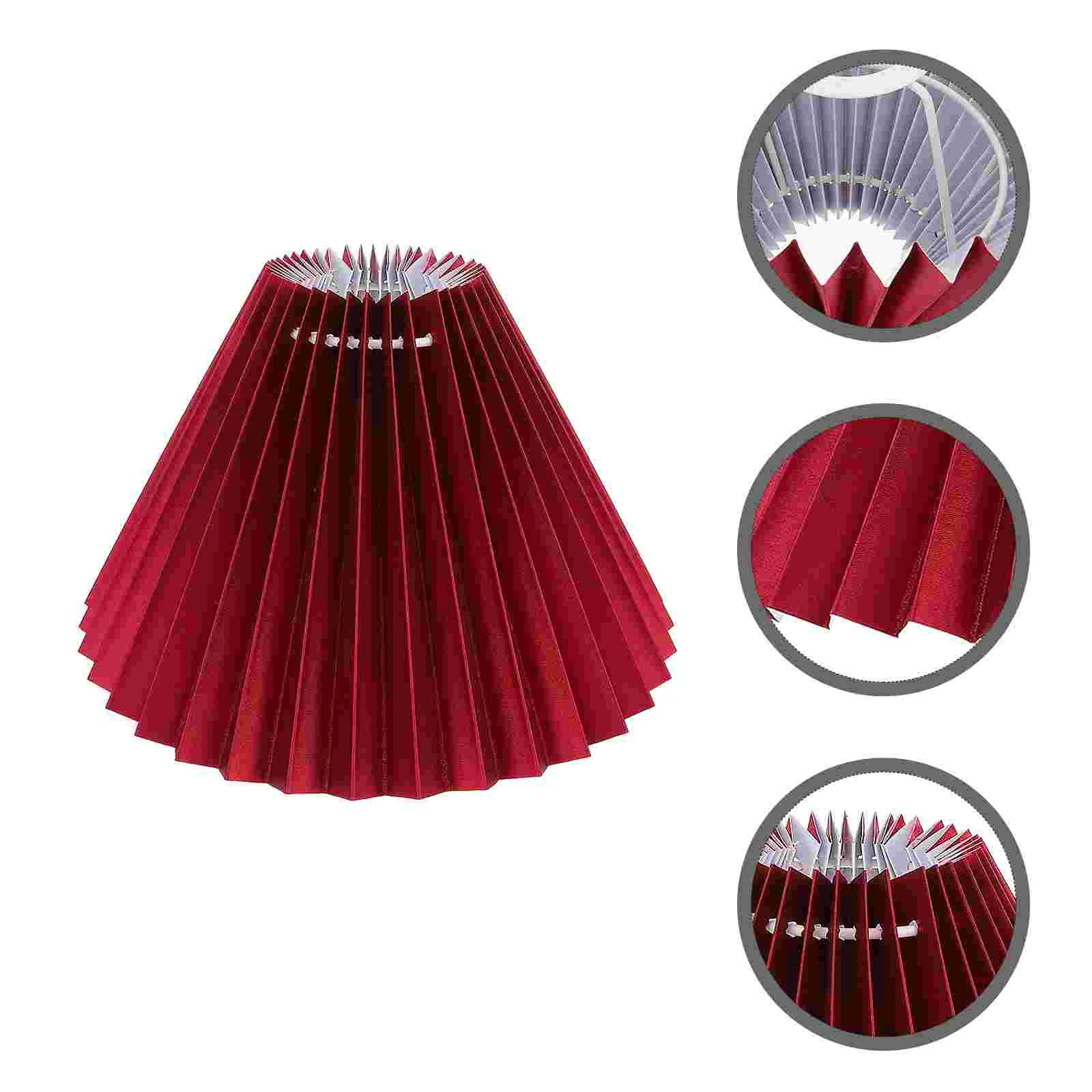 

Home Decor Light Covers Ceiling Lights Lamp Accessories Vintage Lamp Shade Pleated Lampshade Decorate Table Lamp Shade