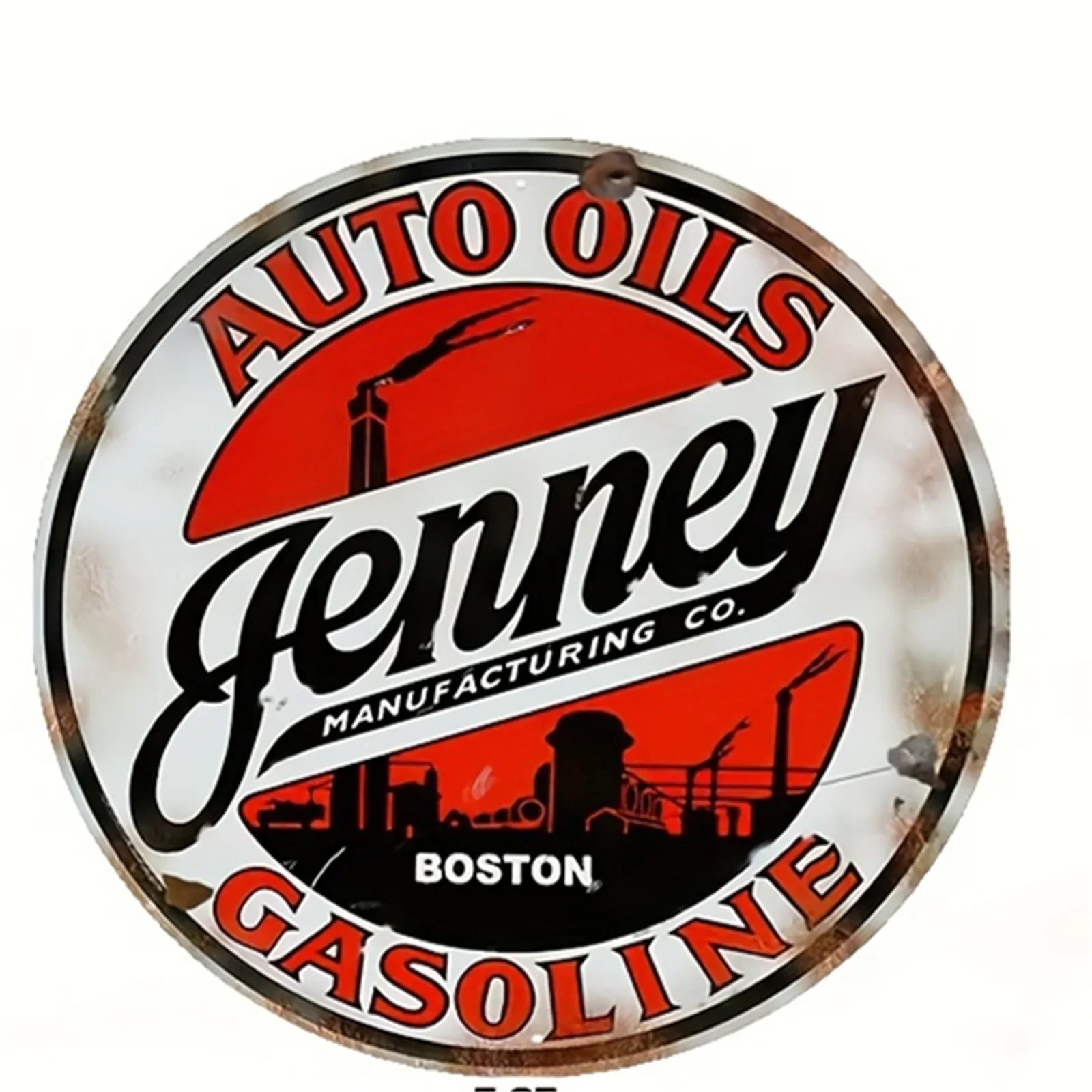 

Винтажная металлическая табличка с моторным маслом