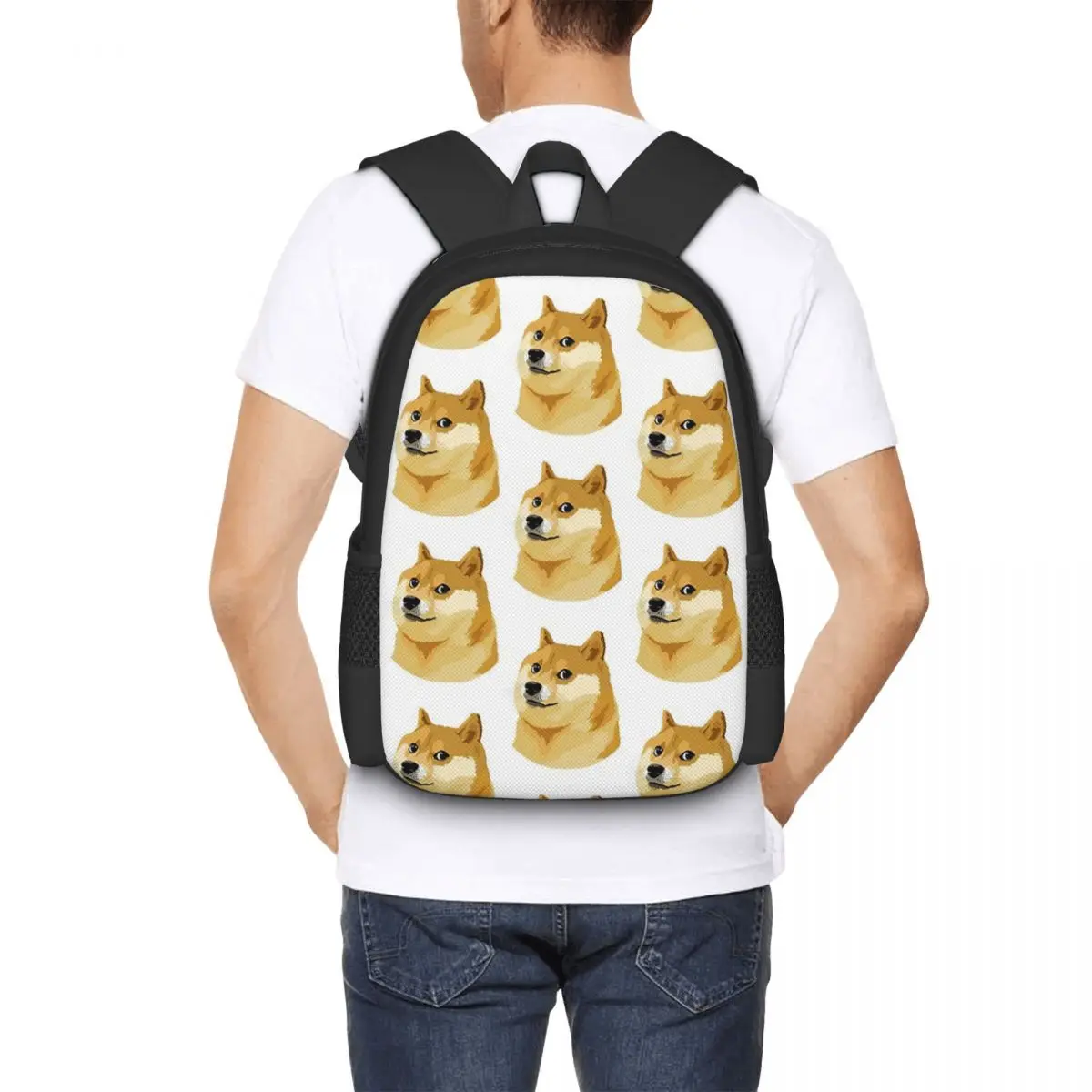 Doge Shiba Meme Backpack for Girls Boys Travel RucksackBackpacks for Teenage school bag