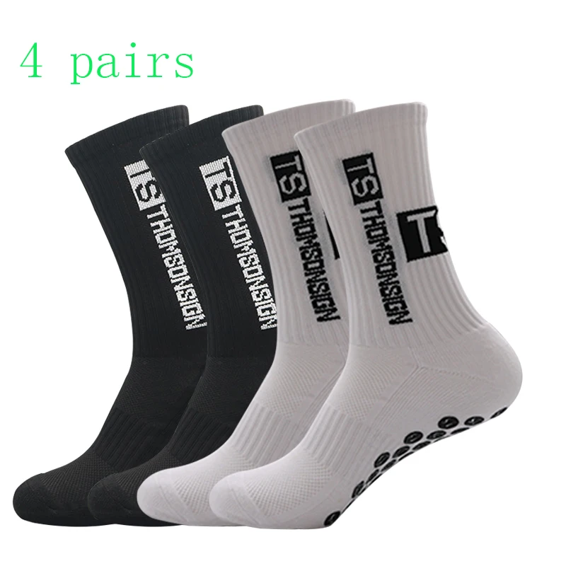 THOMSONSIGN Anti-Slip Socks for Men and Women, Non-Slip Sports Socks for Football, Basketball, Tennis, Cycling, 39-46