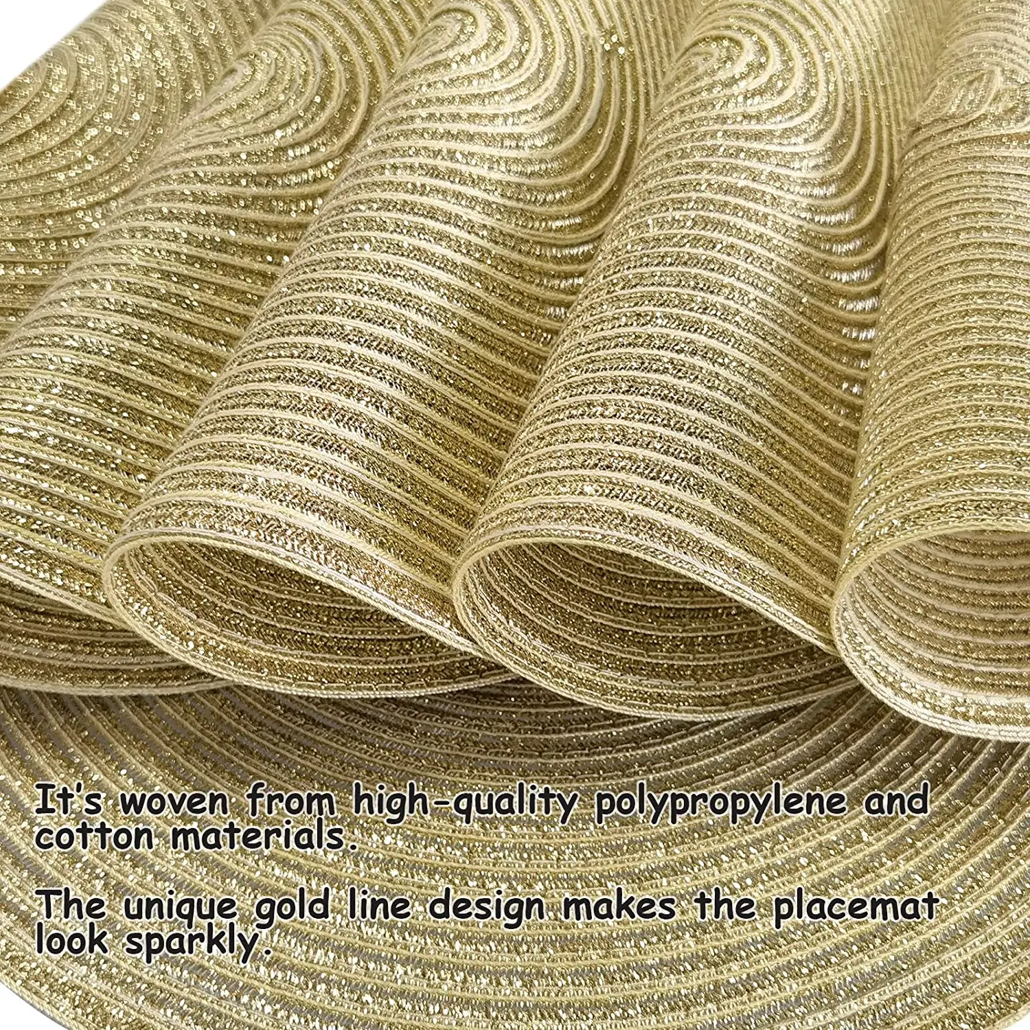 6 шт./компл. круглые плетеные салфетки моющиеся для кухонного стола дома свадьбы