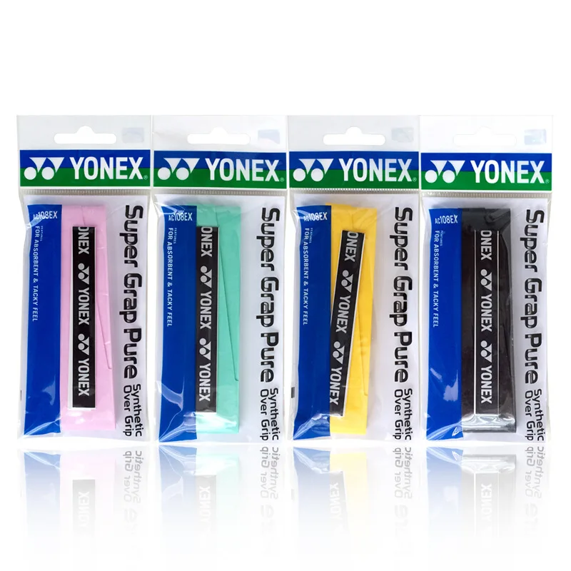 

YONEX ракетка для бадминтона, клей для рук Super Grap из чистой кожи, нескользящий поглощающий пот клей для ремня AC102C