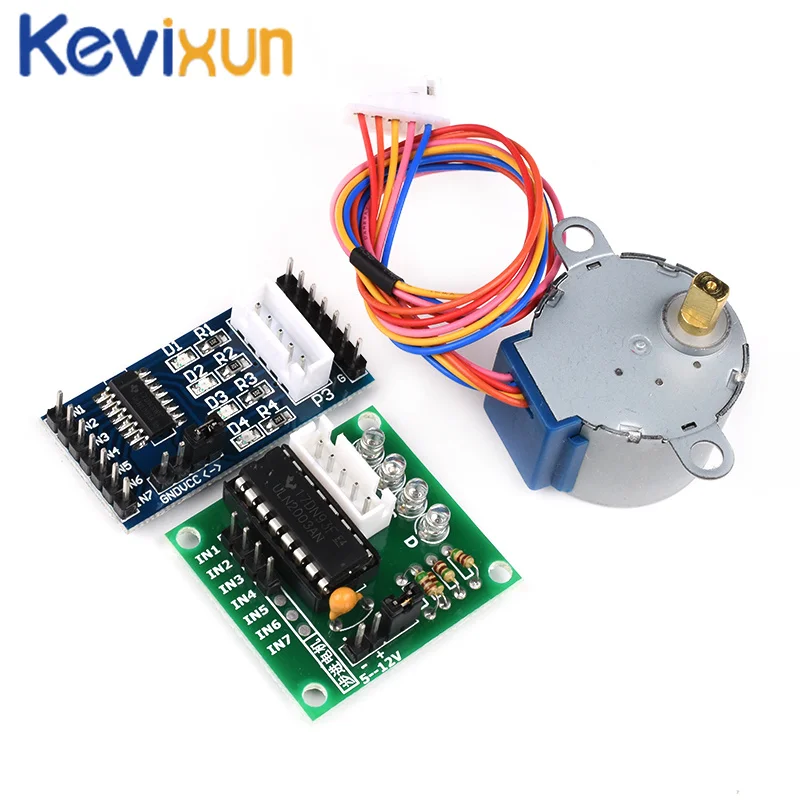 4-фазный шаговый двигатель 28BYJ-48-5V + плата драйвера ULN2003 для Arduino 1x 1 | Электронные