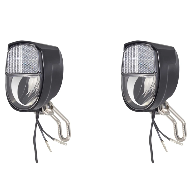 

2X Dynamo Bike Light Front Light Set Input AC 6V 3W Dynamo Bicycle LED Headlight Bike Accessories