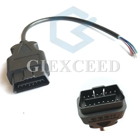 16-контактный OBD2 OBD-II J1962M мужской автомобильный аксессуар диагностический удлинитель разъем с жгутом проводов кабеля