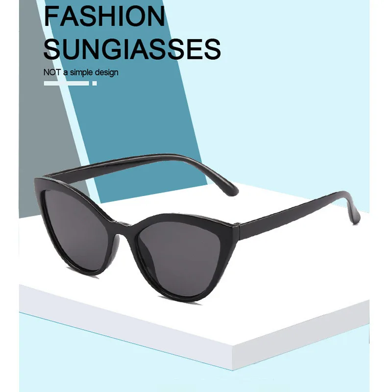 

Simple Cat Eye Fashion Sunglasses Women Vintage Luxury Brand Designer Black Glasses Sun Glasses for Female UV400 Eyewear Shades