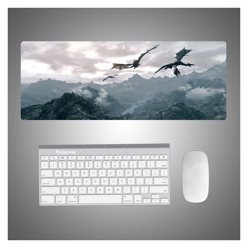 

Mouse Pad Mat PC Computer Mousepad 90x40 Natural Rubber gamer desk mat Computer Gamer keyboard Mouse The Elder Scrolls V Skyrim