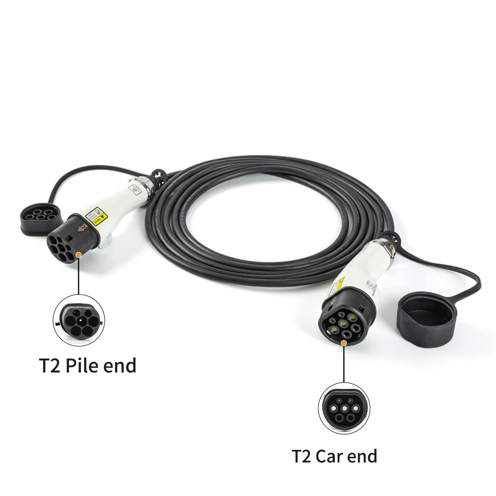 Зарядный кабель Ykc EV типа 2 для типа 2, 16 А, кВт, 5 м, совместим с моделями 3/S/X/Y, i3, ID.3/4, E-Tron, IONIQ 5, Kon,Leaf,ZOE,EQC и т. д. Зарядный кабель Ykc EV типа 2 для типа 2, 16 А, кВт, 5 м, совместим с моделями 3/S/X/Y, i3, ID.3/4, E-Tron, IONIQ 5, Kon,Leaf,ZOE,EQC и т. д.