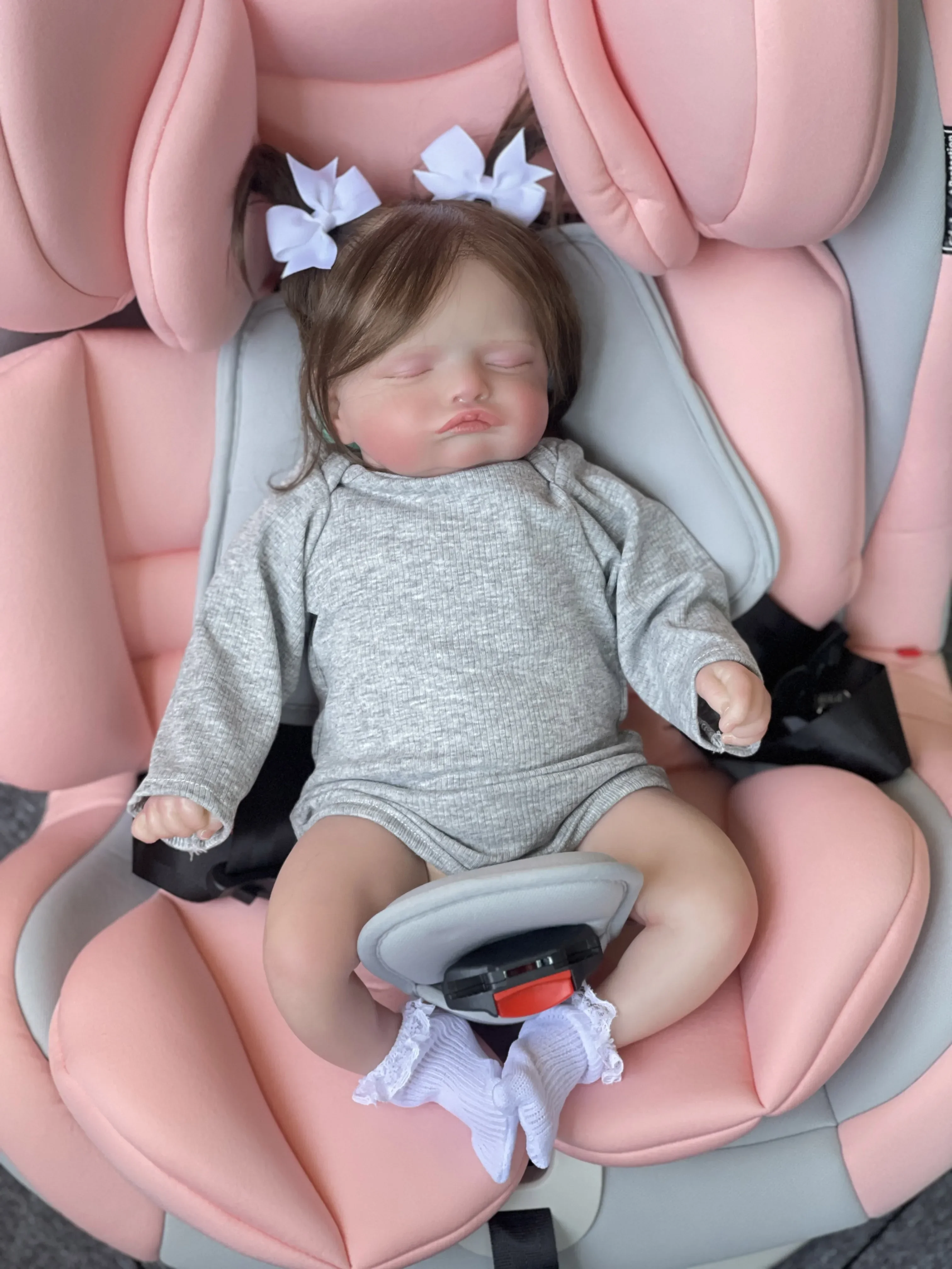 18-дюймовые куклы Rosalie Reborn ручной работы для новорожденных спящие волосы 3D-кожа с