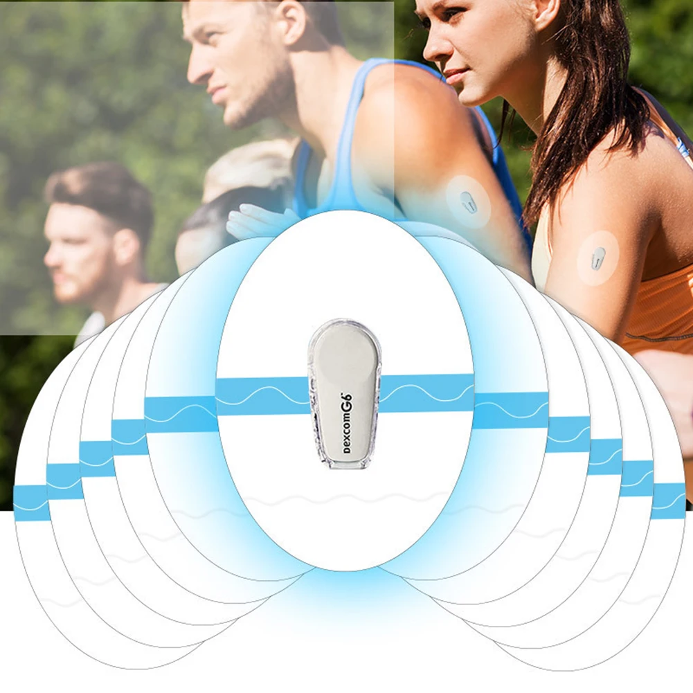 

30 шт., водонепроницаемые прозрачные клейкие патчи для душа Dexcom G6