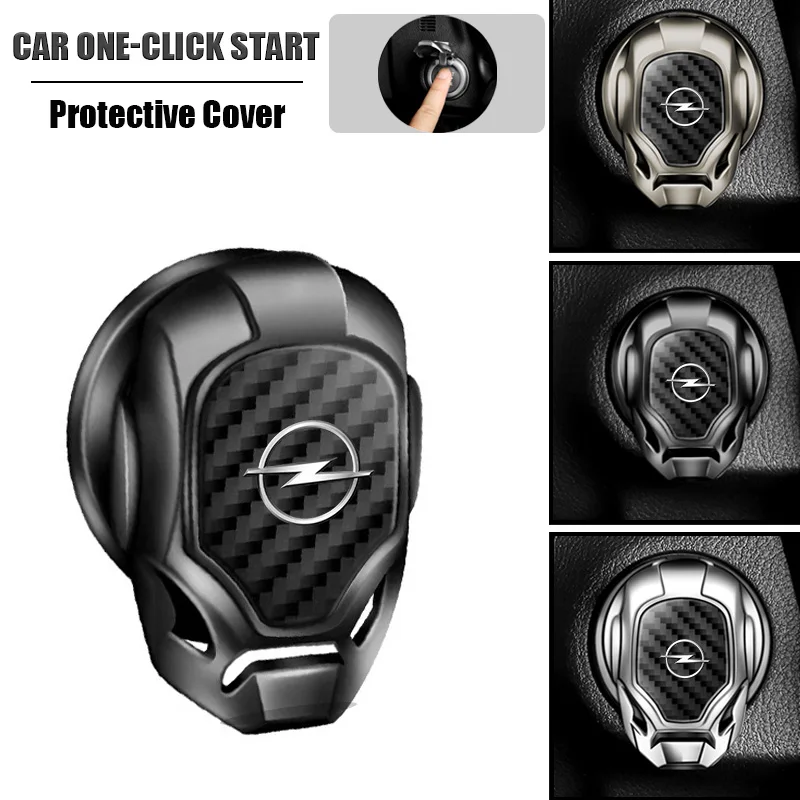 

Car ONE-CLICK Start Buttons Protective Cover Stickers for Opel Astra H J G Insignia Corsa D Vectra C Zafira B Vivaro Accessories