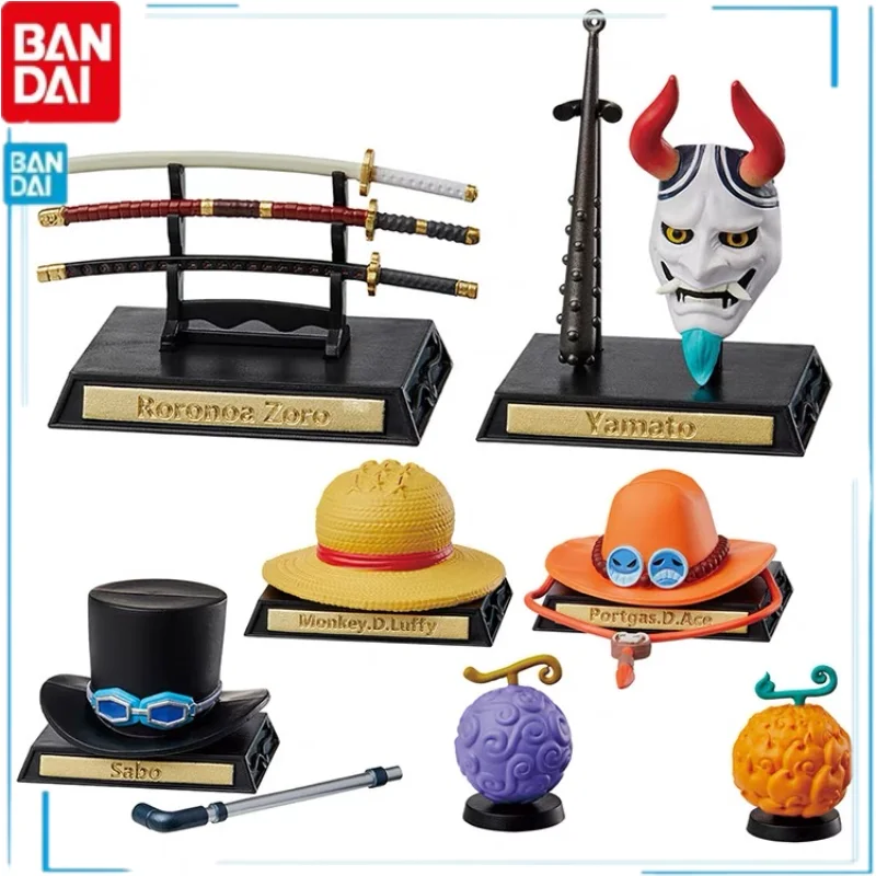 

BANDAI Gashapon ONE PIECE The Prop Straw Hat In The Play Genuine Anime Figures Model Collection Hobby Gifts Toys