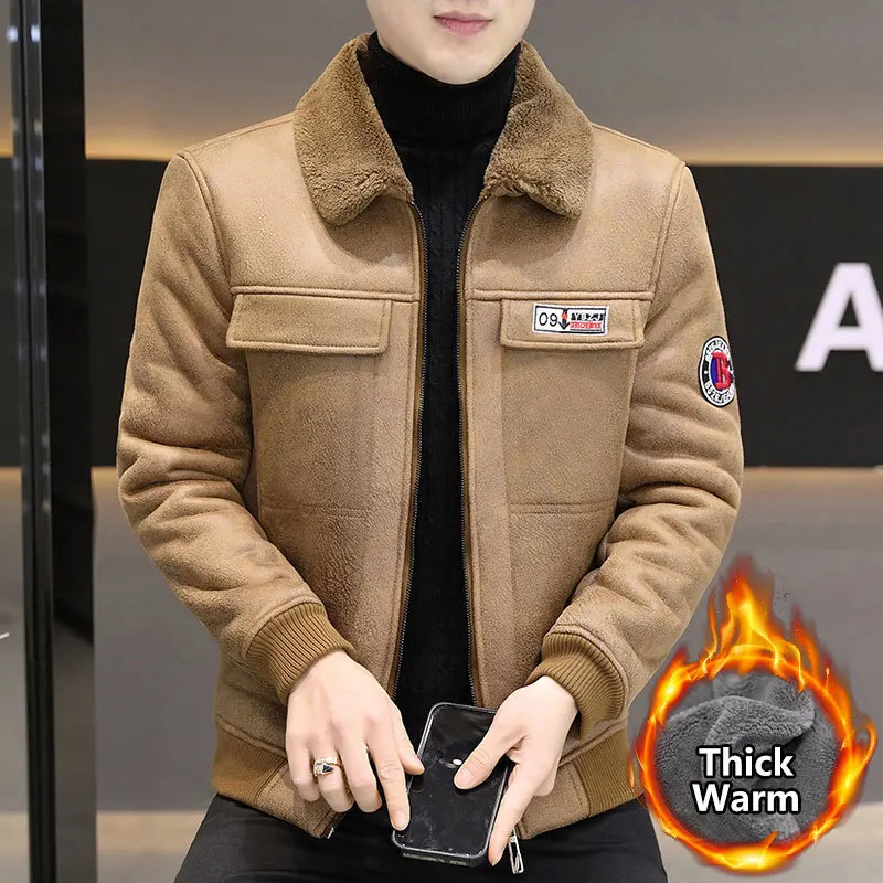 Плюшевая и утолщенная куртка для мужчин в ассортименте