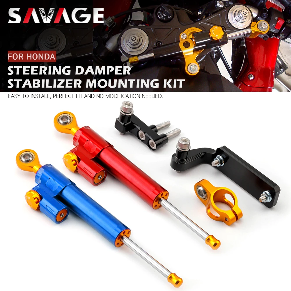 

Steering Damper Stabilizer For HONDA CB190R CB400 SUPER FOUR Motorcycle Accessories CNC Safety Mounting Bracket Kit CB 400 190R