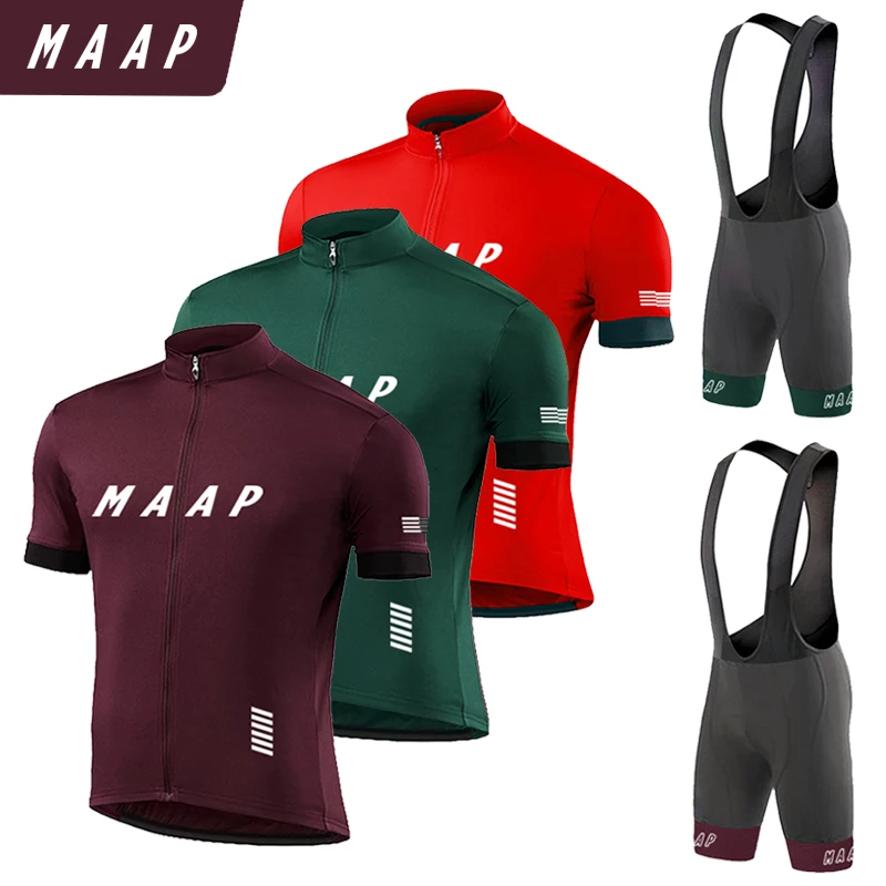 

MAAP Selling Sports Team Training Cycling Clothing Breathable Men Short Sleeve Mallot Ciclismo Hombre Verano Cycling Jersey Sets