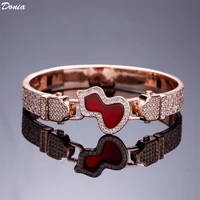 donia jewelry tri color plating womens wedding copper bracelet bracelet metal shell gourd bracelet copper bracelet gift