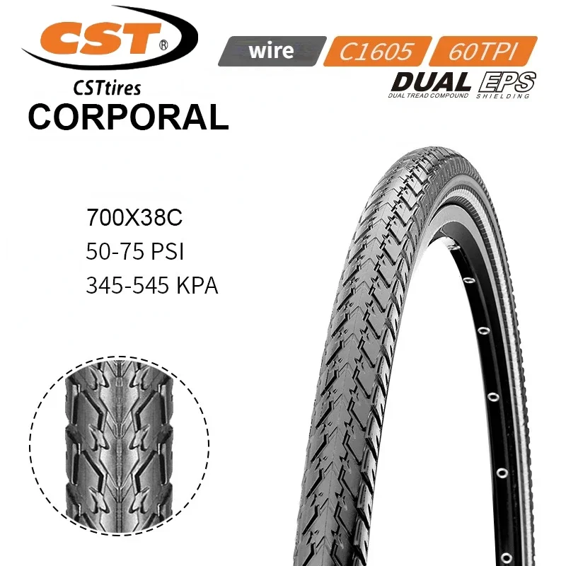 C1605 двухслойная резиновая износостойкая проволочная велосипедная шина 700x38C