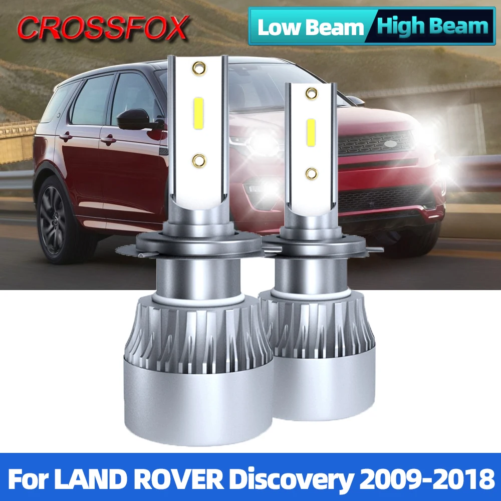 

12000LM H7 светодиодный 6000K белый турбо светодиодный автомобильный головной светильник CSP чип Автомобильный светильник светодиодный лампы для фар для LAND ROVER Discovery 2009-2018
