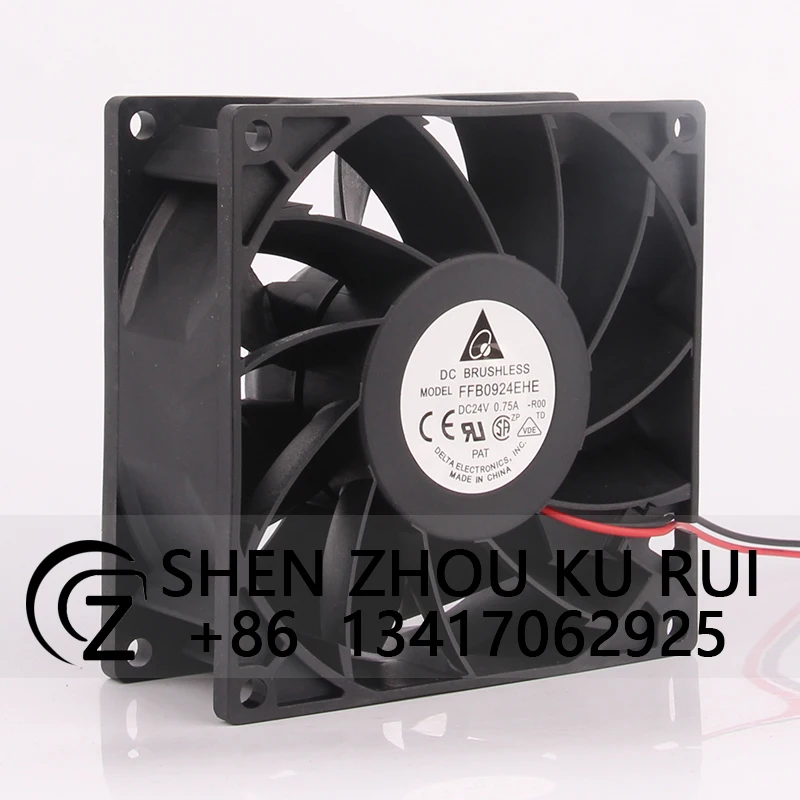 

Case Cooling Fan for Delta FFB0924EHE 12V 48V DC24V 0.75A EC AC92X92X38MM 9CM 9238 Frequency Conversion Dual Ball Current Speed