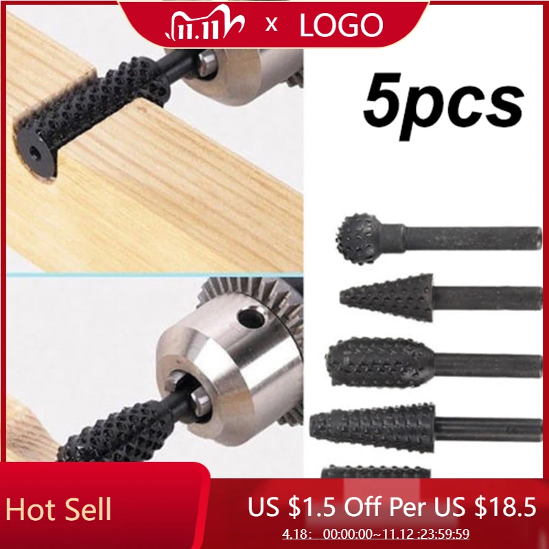 

5pcs/Set 1/4 Drill Bits Cutting Tools For Woodworking Woodcarving Hand Tool