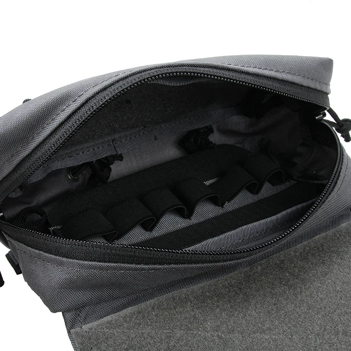 Sports Tactics SS Chest Hanging Special Large Capacity Adhesive Front Plate Attached Bag 500D Non Reflective Cordura Fabric