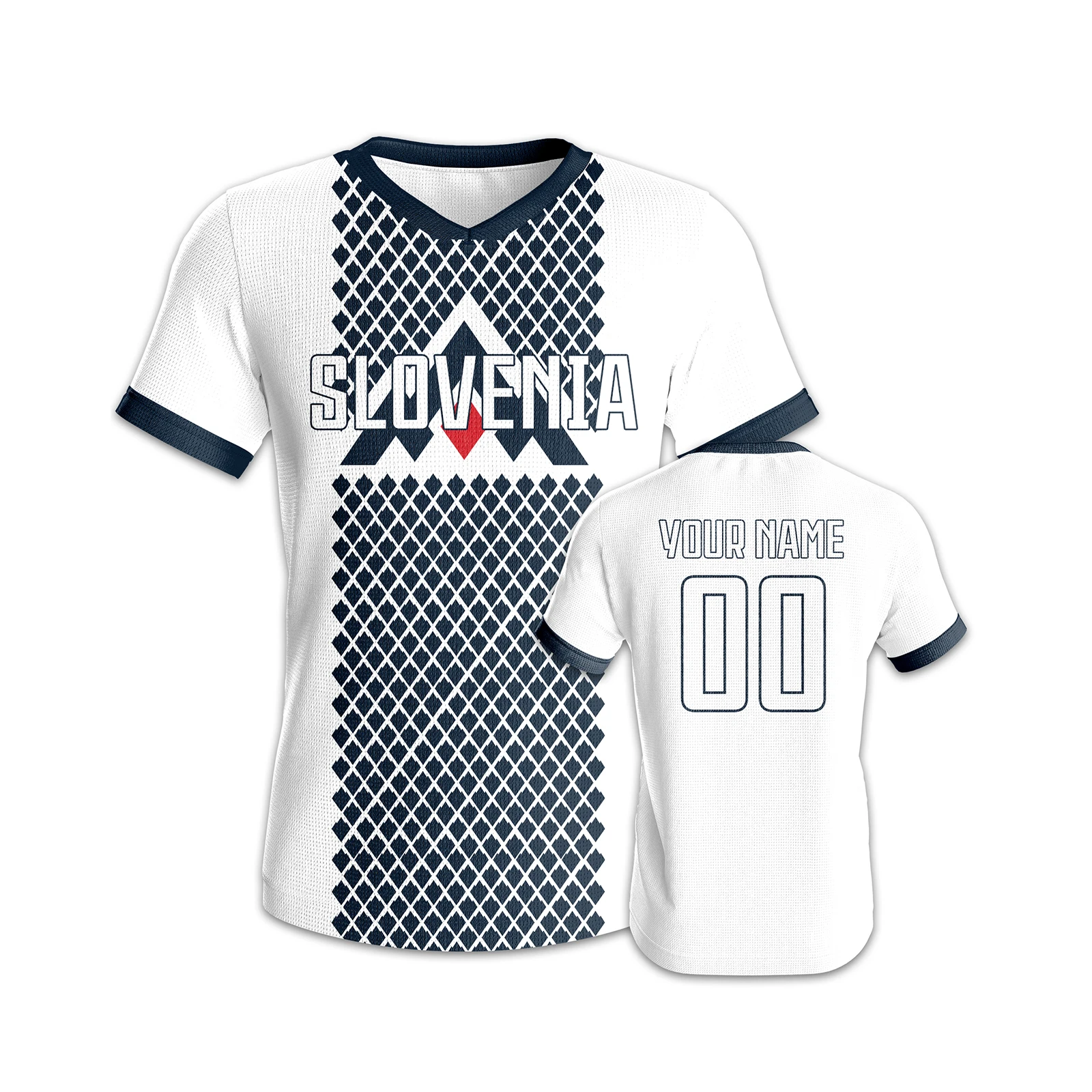 Футбольная майка Словения на заказ дышащая футбольная тренировочная футболки с
