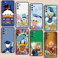good looking donald duck phone case for huawei p10 p20 p30 p40 p50 lite pro 2019 plus lite e 5g black luxury silicone back soft