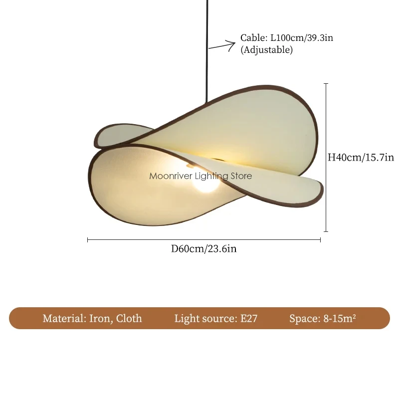 Winfordo Wabi Sabi тканевый подвесной светильник