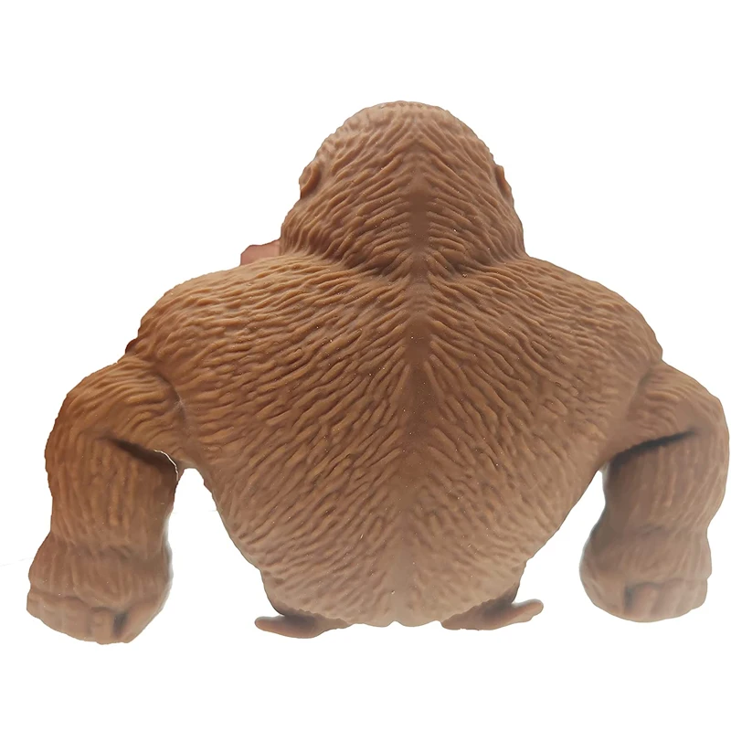 Funny Squishy Gorilla Toys Stress Relief Stretch Gorilla Animal Figure Squeeze Toy Anxiety ADHD & Autism for Kids & Adults Gifts enlarge