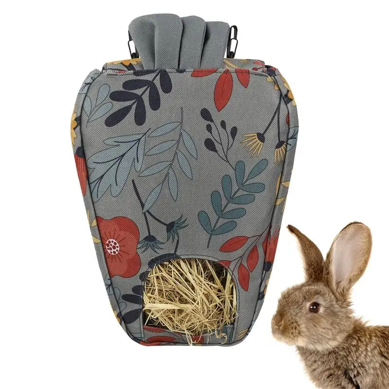 

Bag Food Grass Hay Feeder For Guinea Pigs Bunny Rabbit Food Dispensers Bag Printed Feeder Rabbit Bag Hay Food For Small Pets