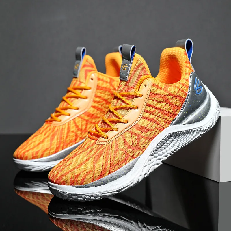 Unisex Outdoor Breathable Mens Basket Sneakers Non-slip Men Athletic Shoes Big Size 36-46