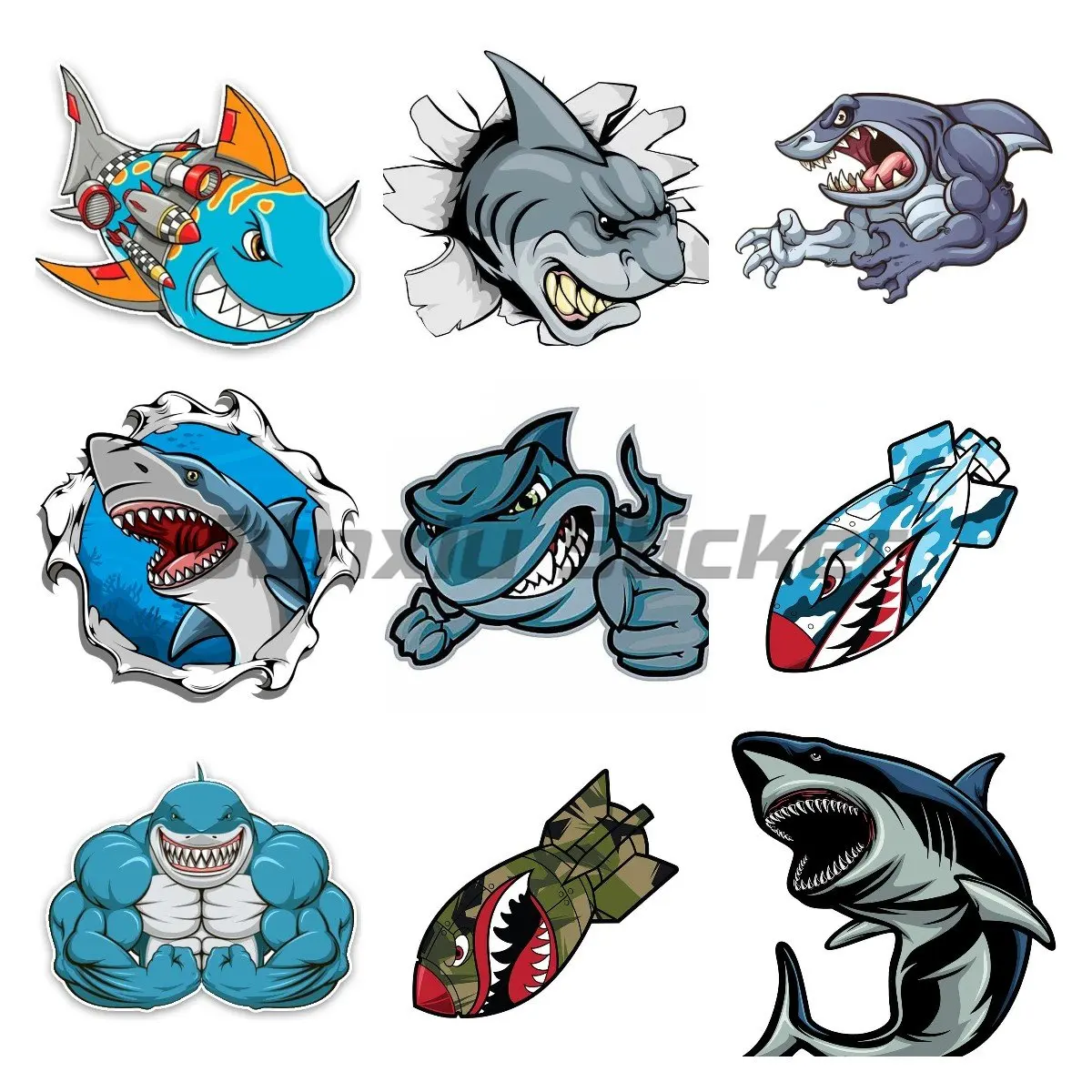 

Shark Sticker Decal for Your All Cars Laptop Motorcycle Helmet Trunk Surf Camper Toolbox Kayak