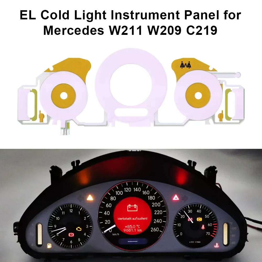

Приборная панель EL Cold Light для Mercedes W209 C219 W211