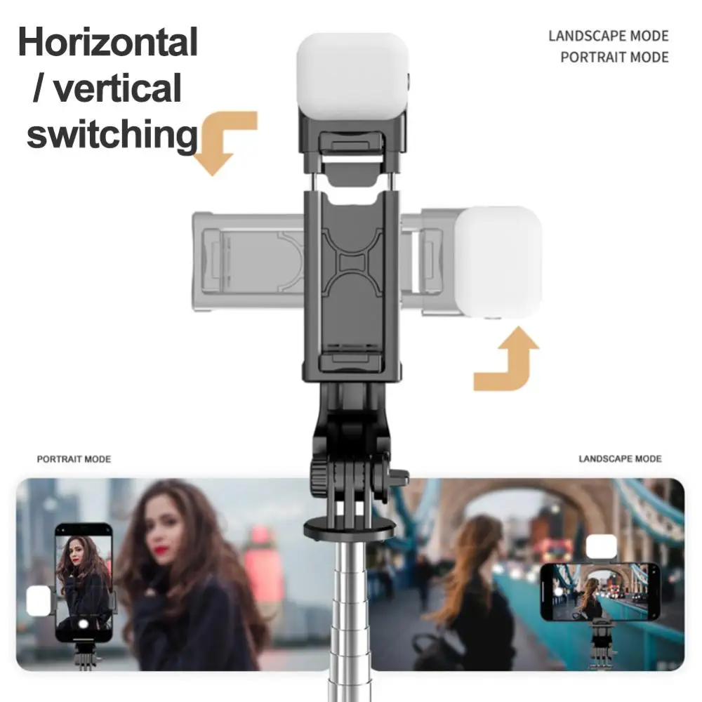 Portable Mobile Phone Bracket Style Stainless Steel/aluminum Alloy 4.0 With Fill Light 3000-4500k Rotated By 360 Mini